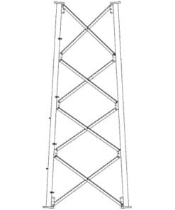 SSV8N - SSV8N-ROHN-Sección 8 Intermedia para Torre Autosoportada línea SSV (Código de Fábrica: 8N) - Relematic.mx - SSV8N