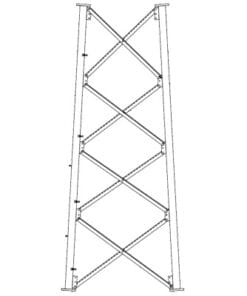 SSV8N106 - SSV8N106-ROHN-Sección 8 Base para Torre Autosoportada línea SSV (Código de Fábrica: 8N106) - Relematic.mx - SSV8N106