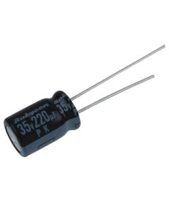 0220M0035V - 0220M0035V-SYSCOM-Capacitor Electrolítico Radial en Aluminio de 220 µFd, 35 Vcc, 105 °C, 10 x 12.5 mm. - Relematic.mx - 0220M0035V-p