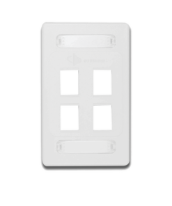 10GMX-FPS04-02B - 10GMX-FPS04-02B-SIEMON-Placa de Pared Modular 10G MAX de 4 Salidas, Color Blanco, Versión Bulk (Sin Empaque Individual) - Relematic.mx - 10GMXFPS0402B-p