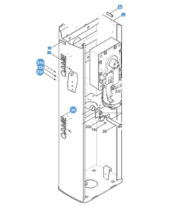119-RIG171-CAME-Refacción / Gabinete para barrera GARD4