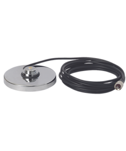 1240-Montaje magnetico para antenas de 3/4" (Nmo), 5 m de cable RG-58A/U, conector UHF (PL-259) macho, diámetro de 5"