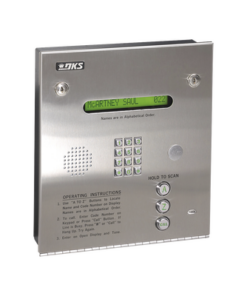 1835-084-DKS DOORKING-Control de acceso / Gabinete empotrable / 2 puertas / 3000 números telefónicos / 11 dígitos / Directorio en pantalla / Lineas A/D