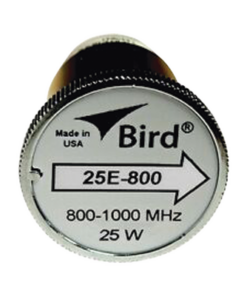 25E-800-BIRD TECHNOLOGIES-Elemento de 25 Watt en linea 7/8" para Wattmetro BIRD 43 en Rango de Frecuencia de 800 a 1000 MHz.