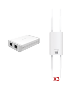 3ENS620SKY-ENGENIUS-Paquete de 3 Puntos de Acceso Exterior Wi-Fi 5 ENS620EXT + 1 Controlador SKYKEY-1 ¨Sin Costo¨para la Gestión Local o Remota de Hasta 100 Puntos de Acceso EnGenius