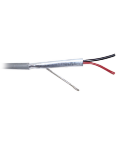 5300FE/1000 - 5300FE/1000-BELDEN-Bobina de 305 Metros de Cable 2x18 AWG Blanco CMR Blindado para Control y Seguridad / Cobre Puro / Blindaje "Z-fold" - Relematic.mx - 5300FE1000-p