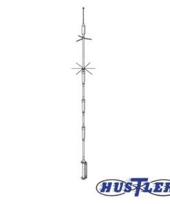 5-BTV - 5-BTV-HUSTLER-Antena HF, Base, Banda de 10, 15, 20, 40, 75 y 80 mts. 1000 Watt, UHF Hembra, No se Incluyen los Radiales de Piso. - Relematic.mx - 5BTVdet