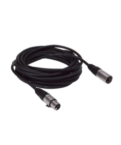 6501-EGI AUDIO SOLUTIONS-CABLE BALANCEADO DE 1 XLR HEMBRA A 1 XLR MACHO, 6 M. NEGRO