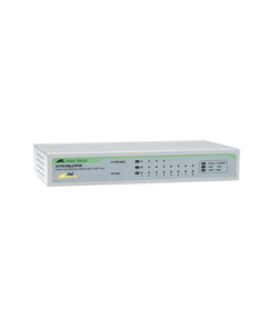 AT-FS708LE/POE-10-ALLIED TELESIS-Switch No Administrable PoE de 8 puertos 10/100 Mbps (4 puertos PoE) con fuente de alimentación externa, 30 Watts