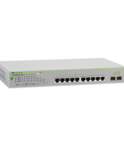 AT-GS950-10PS-10 - AT-GS950-10PS-10-ALLIED TELESIS-Switch PoE+ Gigabit WebSmart de 10 puertos 10/100/1000 Mbps (2 x Combo) + 2 puertos gigabit SFP (Combo), 75 W - Relematic.mx - ATGS95010PS10-p