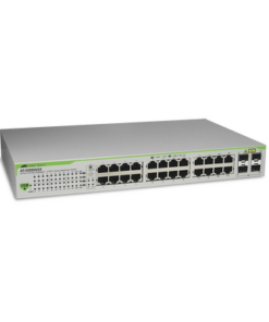 AT-GS950-24-10 - AT-GS950-24-10-ALLIED TELESIS-Switch Gigabit WebSmart de 24 puertos 10/100/1000 Mbps (4 x Combo) + 4 puertos gigabit SFP (Combo) - Relematic.mx - ATGS9502410-p