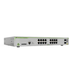 AT-GS970M/18-10-ALLIED TELESIS-Switch Administrable CentreCOM GS970M, Capa 3 de 16 Puertos 10/100/1000 Mbps + 2 puertos SFP Gigabit