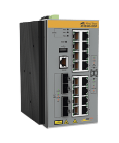 AT-IE340-20GP-80-ALLIED TELESIS-Switch Industrial Administrable Capa 3 de 16 x 10/100/1000 Mbps + 4 Puertos SFP, 240 W.