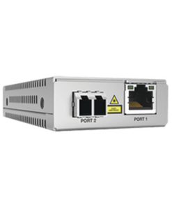 AT-MMC2000/LC-960-ALLIED TELESIS-Convertidor de medios Gigabit Ethernet a fibra óptica, conector LC, multimodo (MMF), distancia de 220 hasta 500 m, con fuente de alimentación multi-región