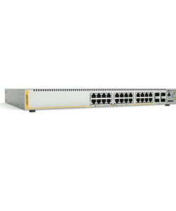AT-X230-28GP-10-ALLIED TELESIS-Switch PoE+ Administrable Capa 3, 24 Puertos 10/100/1000 Mbps + 4 SFP Gigabit, 370 W