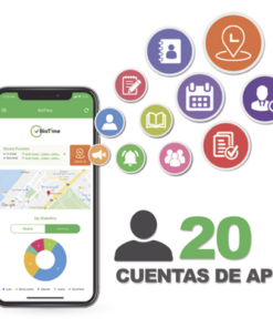 BIOTIMEAPP20-ZKTECO-Licencia para realizar checadas de asistencia desde Smartphone (APP) con envío de fotografía y ubicación por GPS / Compatible con BIOTIMEPRO / Licencia para 20 usuarios