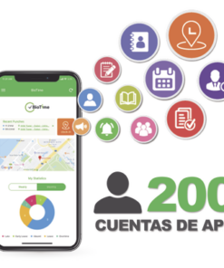 BIOTIMEAPP200-ZKTECO-Licencia para realizar checadas de asistencia desde Smartphone (APP) con envío de fotografía y ubicación por GPS / Compatible con BIOTIMEPRO / Licencia para 200 usuario