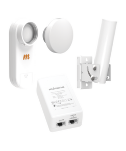 C5X-N12-PACK-MIMOSA NETWORKS-Kit de radio C5X, rango de frecuencia extendida (4.9 a 6.4 GHz),  incluye inyector POE, montaje universal para tubo o poste Y una antena de 12 dBi