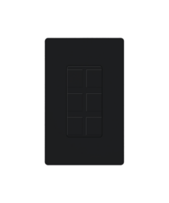 CA-6PF-BL - CA-6PF-BL-LUTRON ELECTRONICS-Placa de 6 puertos color negro - Relematic.mx - CA6PFBL-p