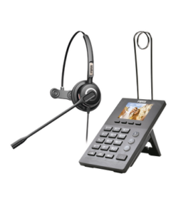 CALLCENTERKIT2P - CALLCENTERKIT2P-FANVIL-Teléfono IP para Call Center, incluye diadema HT201 y fuente de alimentación. - Relematic.mx - CALLCENTERKIT2P-p