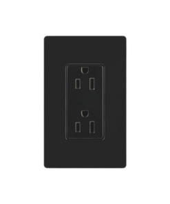 CAR15BLS-LUTRON ELECTRONICS-Tomacorriente, receptaculo convencional 120V, 15A, color negro.