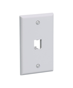 CFP1IW - CFP1IW-PANDUIT-Placa de Pared Vertical Clásica, Salida Para 1 Puerto Mini-Com, Color Blanco Mate - Relematic.mx - CFP1IW-p