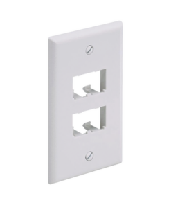 CFP4IW - CFP4IW-PANDUIT-Placa de Pared Vertical Clásica, Salida Para 4 Puertos Mini-Com, Color Blanco Mate - Relematic.mx - CFP4IW-p
