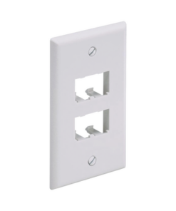 CFP4WH-PANDUIT-Placa de Pared Vertical Clásica, Salida Para 4 Puertos Mini-Com, Color Blanco