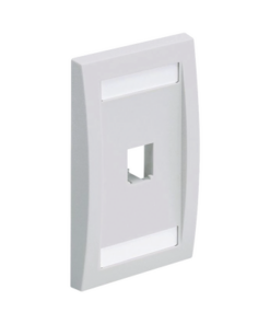 CFPE1IWY - CFPE1IWY-PANDUIT-Placa de Pared Vertical Ejecutiva, Salida Para 1 Puerto Mini-Com, Con Espacios Para Etiquetas, Color Blanco Mate - Relematic.mx - CFPE1IWY-p
