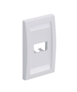 CFPE2IWY - CFPE2IWY-PANDUIT-Placa de Pared Vertical Ejecutiva, Salida Para 2 Puertos Mini-Com, Con Espacios Para Etiquetas, Color Blanco Mate - Relematic.mx - CFPE2IWY-p
