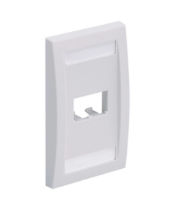 CFPE2WHY - CFPE2WHY-PANDUIT-Placa de Pared Vertical Ejecutiva, Salida Para 2 Puertos Mini-Com, Con Espacios Para Etiquetas, Color Blanco - Relematic.mx - CFPE2WHY-p