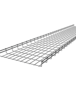 CH-66-550EZ-CHAROFIL-Charola Tipo Malla 66/550 mm, Acabado Electro Zinc, Hasta 578 Cables Cat6, Tramo de 3 Metros