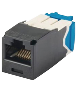 CJ6X88TGBL-PANDUIT-Conector Jack RJ45 Estilo TG, Mini-Com, Categoría 6A, de 8 Posiciones y 8 Cables, Color Negro