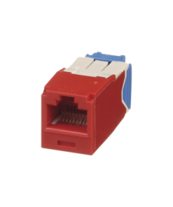 CJ6X88TGRD - CJ6X88TGRD-PANDUIT-Conector Jack RJ45 Estilo TG, Mini-Com, Categoría 6A, de 8 posiciones y 8 cables, Color Rojo - Relematic.mx - CJ6X88TGRD-p