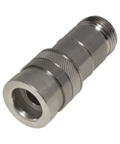 COMP-NF-400-RF INDUSTRIES,LTD-Conector N Hembra de Compresión, en Línea para LMR-400, CNT-400, RG-8/U, Plata/ Oro/ Teflón.