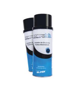 COMPUKLIN - COMPUKLIN-SILIMEX-Limpiador desengrasante en aerosol dielectrico, para tarjetas electrónicas y circuitos, bote 454 ml - Relematic.mx - COMPUKLIN-p