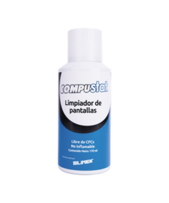 COMPUSTAT - COMPUSTAT-SILIMEX-Limpiador de pantallas y cámaras, protector anti-estático en aerosol,  con protección contra rayos UV, repelente de polvo, 170 ml - Relematic.mx - COMPUSTAT-p