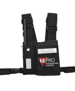 CPP-TXP - CPP-TXP-TXPRO-Pechera Universal con soporte para radio, sostén de bolígrafo y seguridad para la bolsa con cinta adherente. Logo TX-PRO. - Relematic.mx - CPPTXP-p