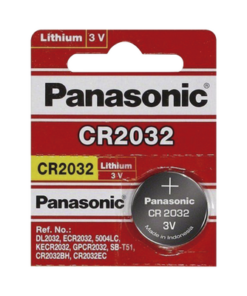 CR2032-PANASONIC-Batería de litio CR2032 de 3 V a 225 mAh (No recargable)