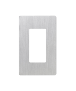 CW1-SS - CW1SS-LUTRON ELECTRONICS-Placa de pared 1 espacio, diseño tipo metálico, para atenuador (dimmer), apagador ó control remoto inalámbrico LUTRON. - Relematic.mx - CW1SS-p