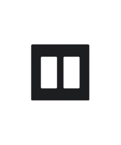 CW2-BL - CW2BL-LUTRON ELECTRONICS-Placa de pared 2 espacio, para atenuador (dimmer), switch ó control remoto PICO inalámbrico. - Relematic.mx - CW2BL-p