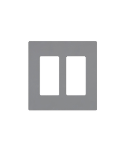 CW-2-GR - CW-2-GR-LUTRON ELECTRONICS-Placa de pared 2 espacio, para atenuador (dimmer), switch ó control remoto PICO inalámbrico. - Relematic.mx - CW2GR-p