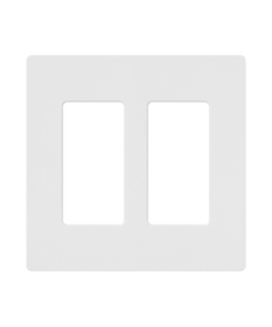 CW2-WH - CW2WH-LUTRON ELECTRONICS-Placa de pared 2 espacios, para atenuador (dimmer), apagador ó control remoto inalámbrico LUTRON. - Relematic.mx - CW2WH-p