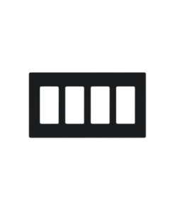 CW4-BL - CW4-BL-LUTRON ELECTRONICS-Placa de pared 4 espacio, para atenuador (dimmer), switch ó control remoto PICO inalámbrico. - Relematic.mx - CW4BL-p