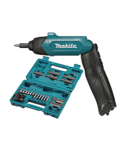 DF-001-DW-MAKITA-Atornillador Reversible (Broquero 1/4) de 220 RPM con Cargador USB (Incluye 81 Puntas).
