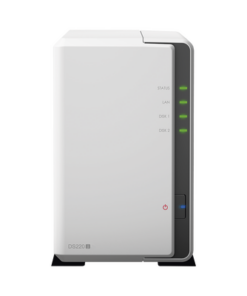 DS220J - DS220J-SYNOLOGY-Servidor NAS de 2 Bahías / Hasta 32 TB / Servicio Nube Gratis (P2P) / Administración Remota y Respaldo Programado - Relematic.mx - DS220J-p