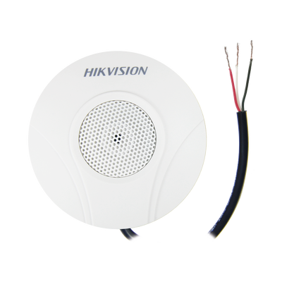 DS-2FP2020-HIKVISION-Micrófono Omnidireccional (360°) / Uso en Interior / Preamplificado para CCTV / Cancelación de Ruido Ambiental