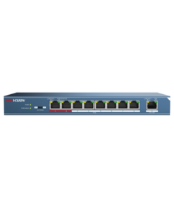 DS-3E0109P-E(B)-HIKVISION-Switch PoE+ / No Administrable / 8 puertos 10/100 Mbps + 1 puerto 10/100 de Uplink / PoE hasta 250 metros / 110 W 