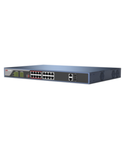DS-3E03-18PE-HIKVISION-Switch PoE 250 Metros Larga Distancia / 16 Puertos 802.3at (30 W) 100 Mbps + 2 Puertos Gigabit + 2 Puertos SFP