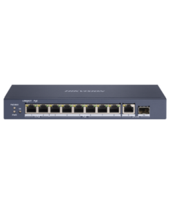 DS-3E0510HP-E - DS-3E0510HP-E-HIKVISION-Switch PoE+ / No Administrable / 6 Puertos 10/100 Mbps PoE+ / 2 Puertos 10/100 PoE++(90 W) / 1 Puerto 10/100/1000 Uplink + 1 puerto SFP / PoE hasta 250 metros /  110 W - Relematic.mx - DS3E0510HPE-p